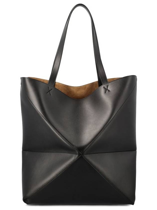 Large Puzzle Fold Calfskin Tote Bag Black - LOEWE - BALAAN 3