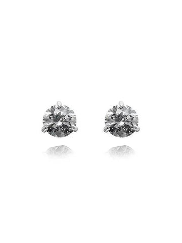 1800046 Stilla Solitaire stud earrings - SWAROVSKI - BALAAN 1