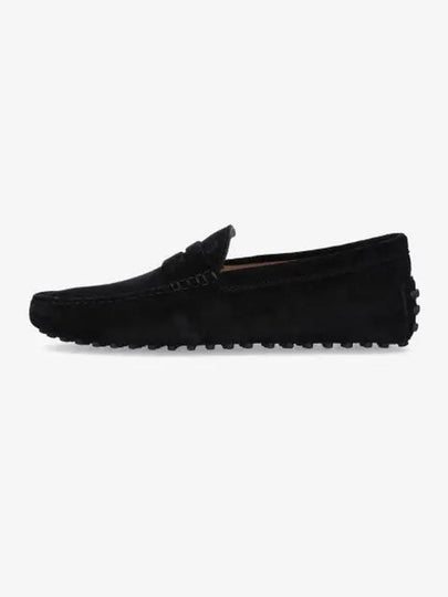 Men's Suede Gommino Driving Shoes Black - TOD'S - BALAAN 2