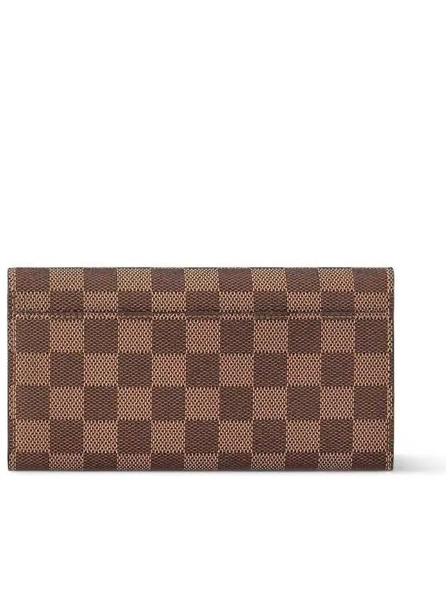 Sarah Damier Long Wallet Brown - LOUIS VUITTON - BALAAN 4