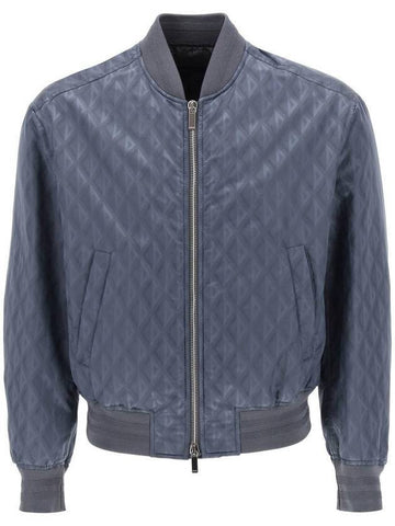 Men's CD Diamond Bomber Jacket Grey - DIOR - BALAAN 1