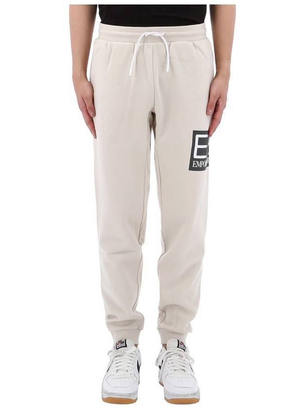 EA7 Trousers Jogger Track Pants Beige - EMPORIO ARMANI - BALAAN 1