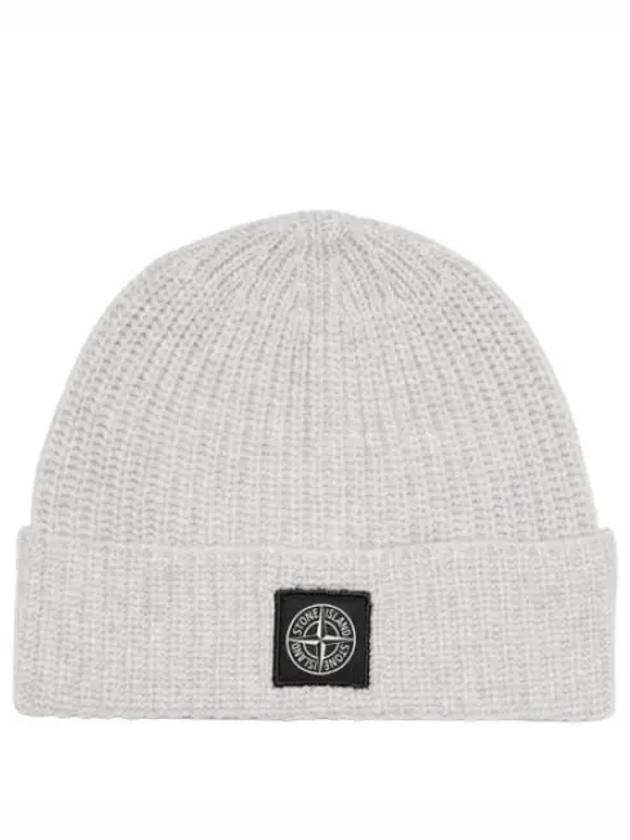 Ribbed Geelong Wool Beanie - STONE ISLAND - BALAAN 1