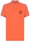 Men's Logo Embroidered PK Shirt Orange - MONCLER - BALAAN.