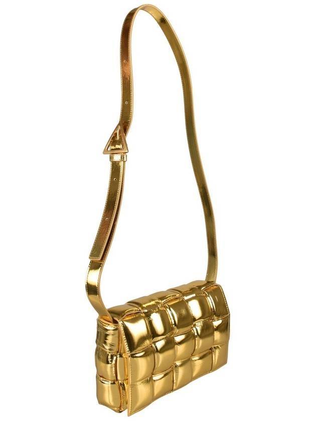 Padded Cassette Cross Bag Gold - BOTTEGA VENETA - BALAAN 4