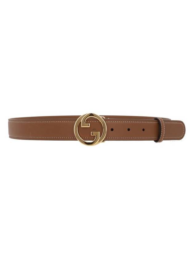 blondie leather belt brown - GUCCI - BALAAN 3