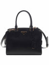 Logo Saffiano Tote Bag Black - PRADA - BALAAN 3