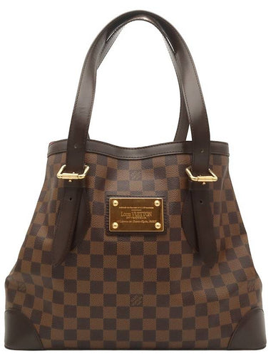 Damier Eben Canvas Hampstead MM Shoulder Bag N51204 - LOUIS VUITTON - BALAAN 1