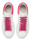 Neon Pink Louver Logo Heel Tab Over Platform Leather Sneakers - ALEXANDER MCQUEEN - BALAAN 5