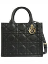 Macrocannage Calfskin Small Book Tote Bag Black - DIOR - BALAAN 2