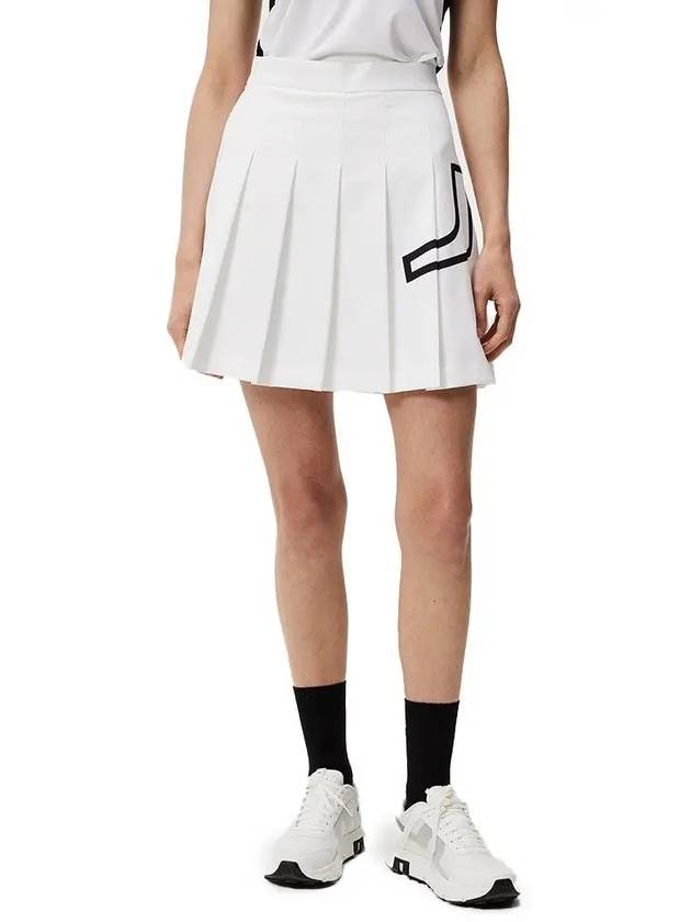 Naomi Pleated Skirt White - J.LINDEBERG - BALAAN 3