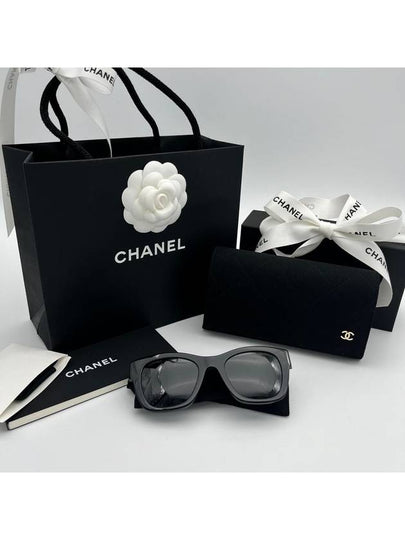 Eyewear Heart Logo Square Sunglasses Black - CHANEL - BALAAN 2