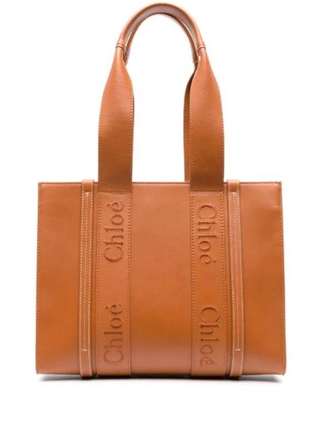 Woody Medium Tote Bag Brown - CHLOE - BALAAN 1