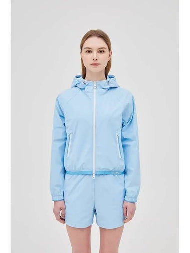 Trena full zip light blue women s training top - DUVETICA - BALAAN 1