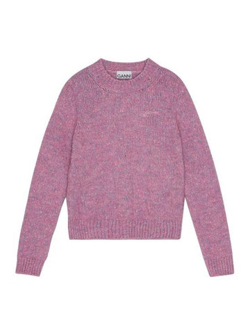 Sweater K2318295 ROSE VIOLET Pink Purple - GANNI - BALAAN 1