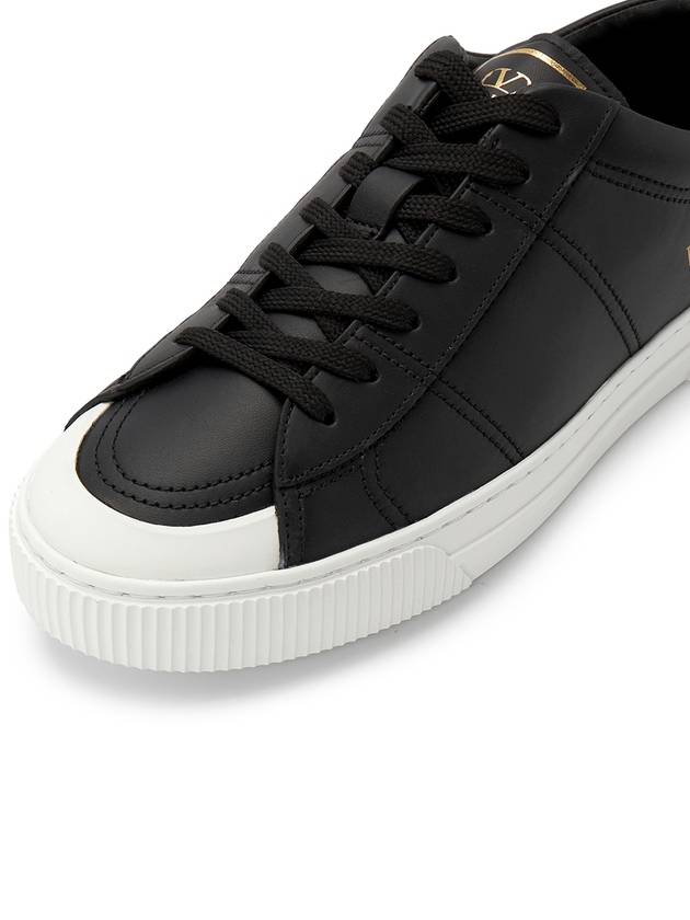 City Planet Studded Low-Top Sneakers Black - VALENTINO - BALAAN 8