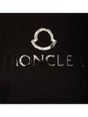 Women's Logo Short Sleeve T-Shirt Black - MONCLER - BALAAN 6