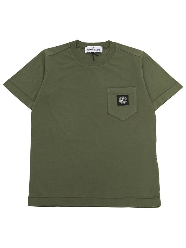 Kids Junior T Shirt 801620347 V0058 OLIVE - STONE ISLAND - BALAAN 2