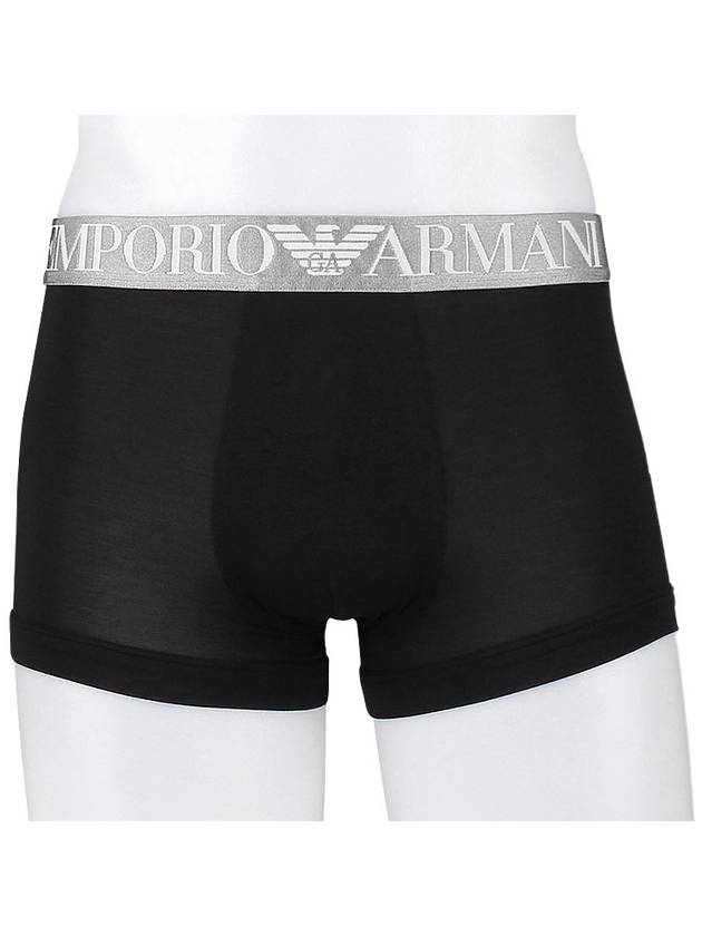 Soft Modal Trunk Briefs Black - EMPORIO ARMANI - BALAAN 3