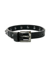 Rockstud Leather Bracelet Black - VALENTINO - BALAAN 4