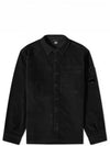 Corduroy Long Sleeve Shirt Black - CP COMPANY - BALAAN 2