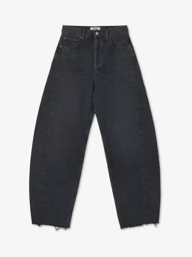 Luna high rise piece denim tapered straight jeans - AGOLDE - BALAAN 2