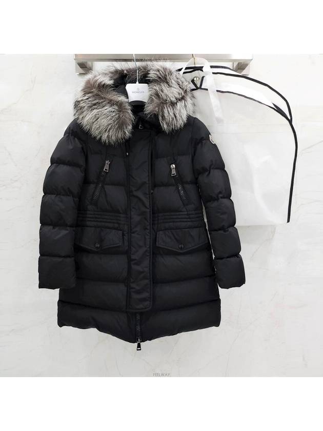 Lux You 0 Moncler Black Afroti Silver Fox Fur Padding - MONCLER - BALAAN 6