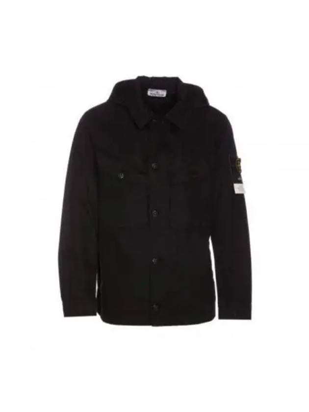 Bio Raso Light Cover Hooded Jacket Black - STONE ISLAND - BALAAN 2