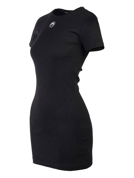 Women s Organic Cotton Rib T Shirt Dress WDR248 BK99 - MARINE SERRE - BALAAN 2