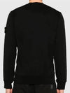 Compass Patch Crew Neck Sweatshirt Black - STONE ISLAND - BALAAN 5