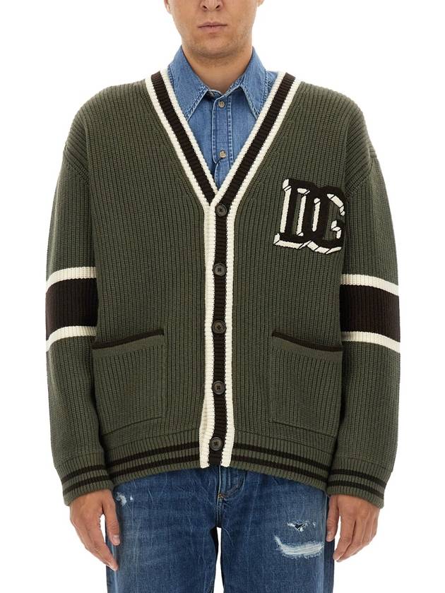 DG logo patch knit cardigan black - DOLCE&GABBANA - BALAAN 2