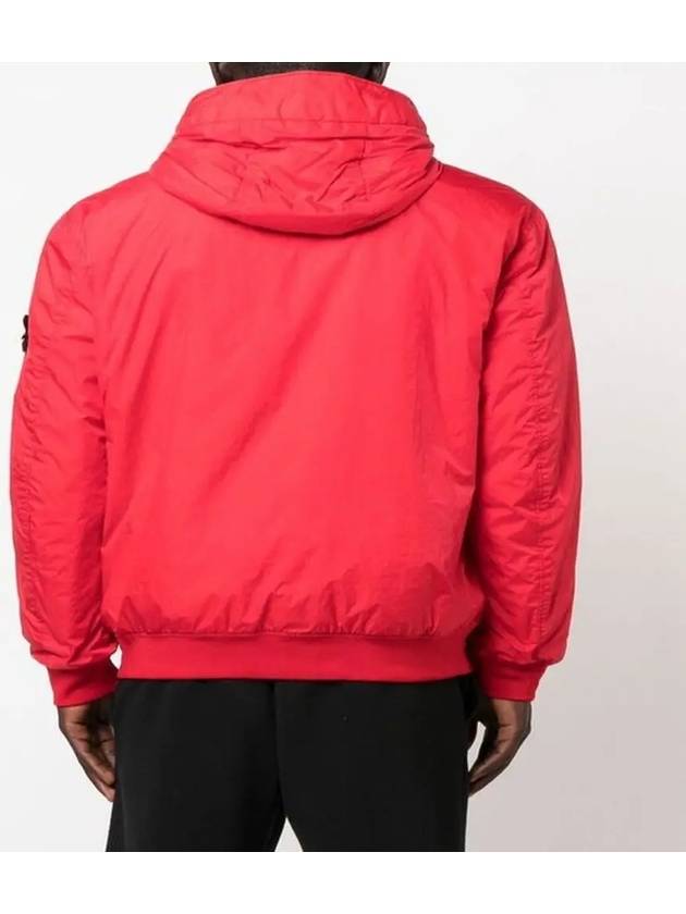 Wappen Patch Nylon Crinklips Hooded Jacket Red - STONE ISLAND - BALAAN 5