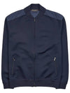 Horizon Silk Virgin Wool Bomber Jacket Navy - LORO PIANA - BALAAN 10