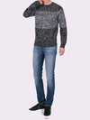 Bokashi coated knit that goes well with men's black NIT117 - IKALOOOK - BALAAN 9