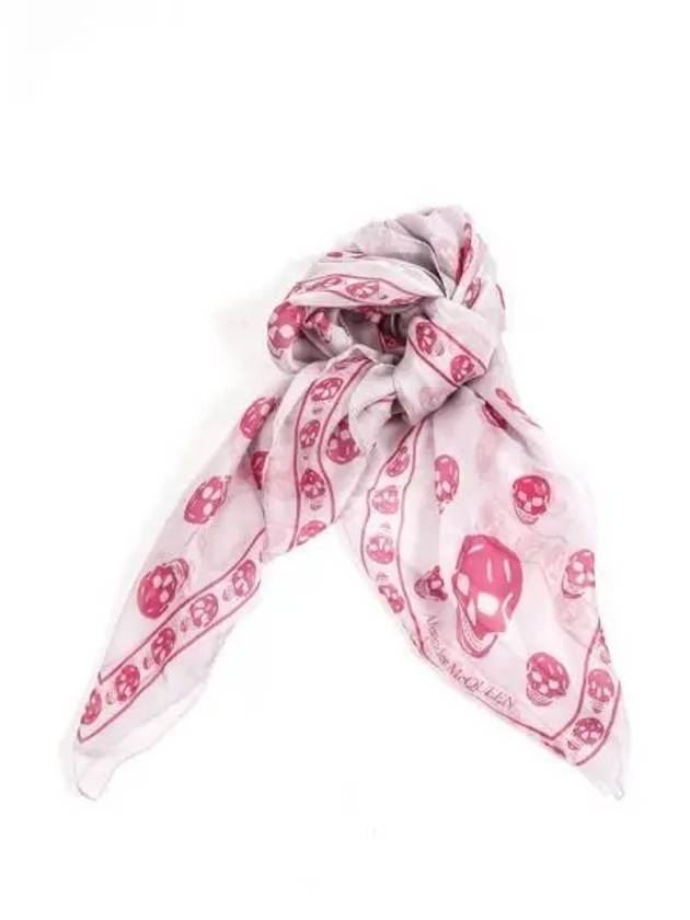 Alexander McQUEEN Skull Print Silk Scarf - ALEXANDER MCQUEEN - BALAAN 1