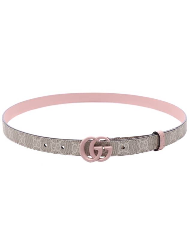 GG Marmont Thin Leather Belt Beige - GUCCI - BALAAN 5