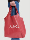 Ninon Logo Print Tote Bag Red - A.P.C. - BALAAN 5