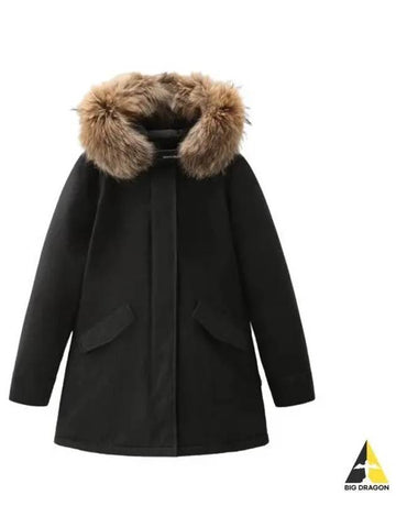 CFWWOU0538FRUT0001 BLK Arctic Raccoon Parka - WOOLRICH - BALAAN 1