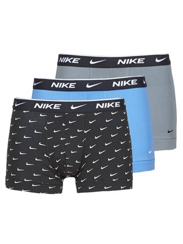 Men's Essential Cotton Stretch Trunk Briefs 3 Pack - NIKE - BALAAN 1