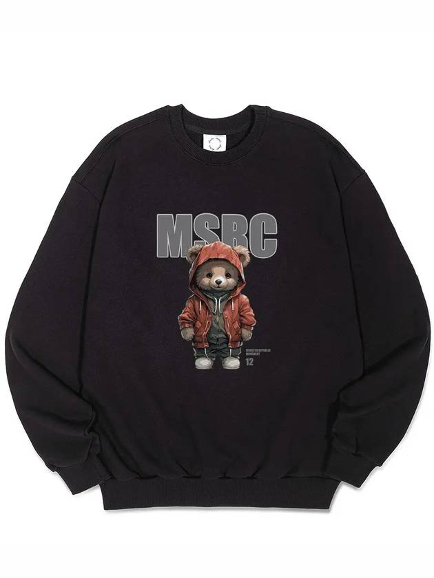 Bay Bear Warm Red Sweatshirt Black - MONSTER REPUBLIC - BALAAN 2