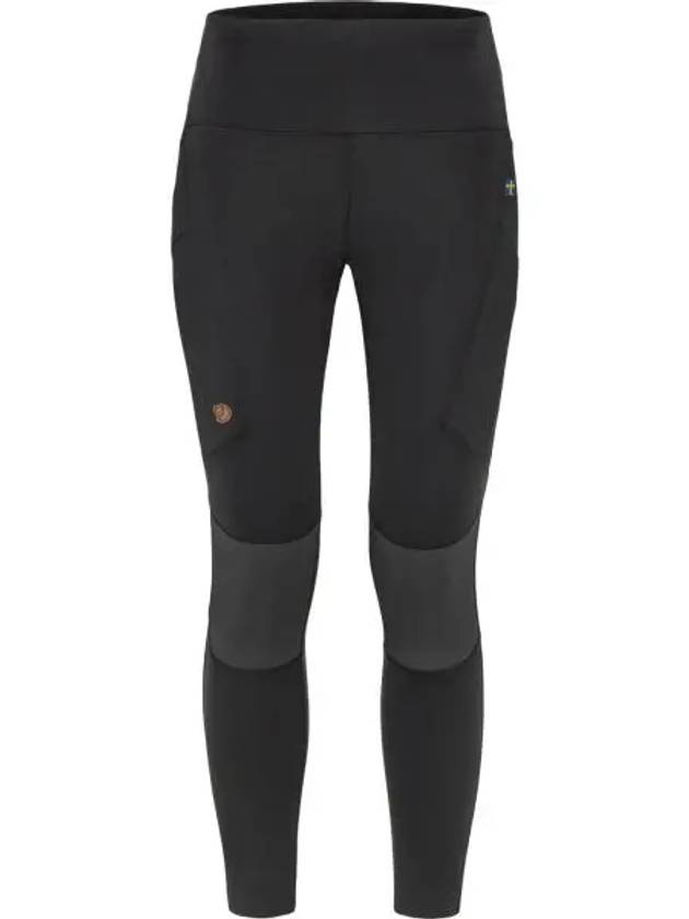 Women's Abisko Trekking Tights Pro Black Iron Grey - FJALL RAVEN - BALAAN 2