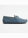 Gommino Nubuck Driving Shoes Light Blue - TOD'S - BALAAN.