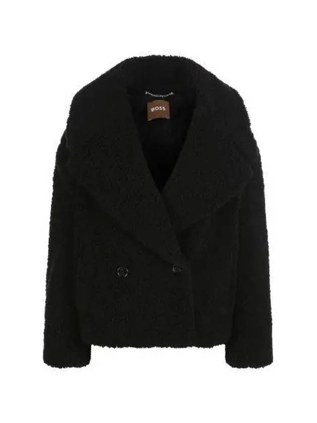 Women s oversized fit fur jacket 50503419 001 - BOSS - BALAAN 1