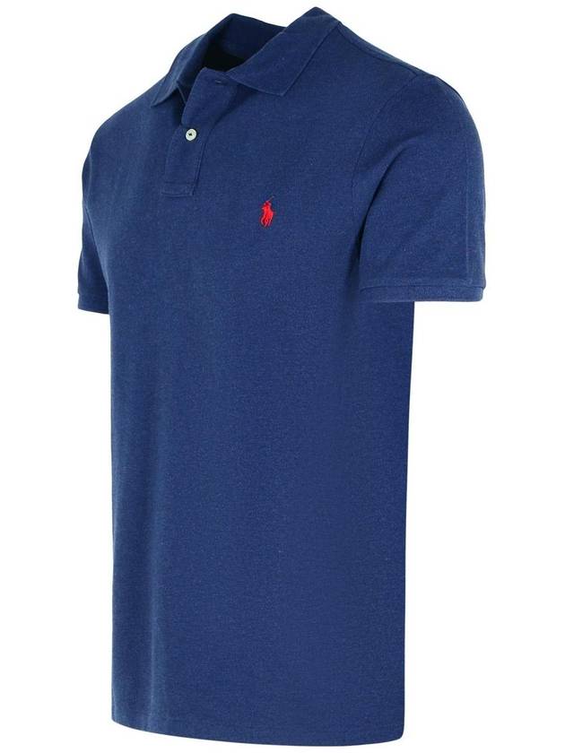 Polo Ralph Lauren Navy Cotton Polo Shirt - POLO RALPH LAUREN - BALAAN 2