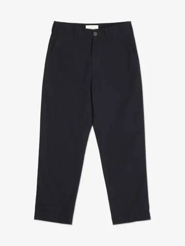 Bill Narrow Leg Cotton Pants Darkest Navy BILLSNM827DARKESTNAVY - STUDIO NICHOLSON - BALAAN 1