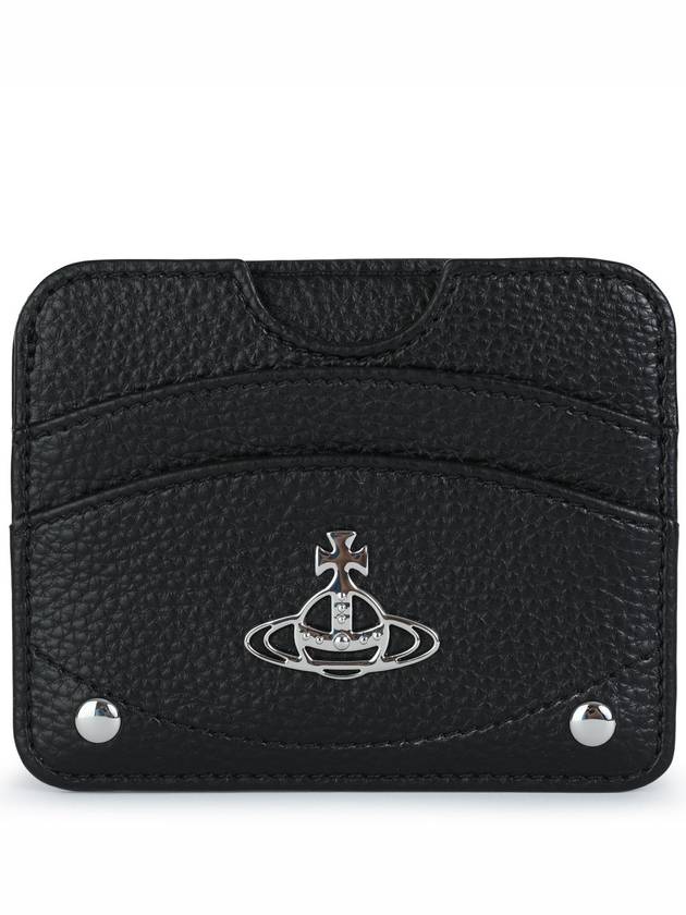 Half Moon Card Wallet Black - VIVIENNE WESTWOOD - BALAAN 2