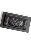 24 Years Classic Caviar Long Wallet Black Silver AP0241 Knockknock - CHANEL - BALAAN 3