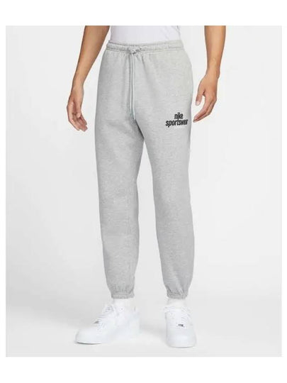 Sportswear Club Fleece Track Pants Dark Grey Heather - NIKE - BALAAN 2