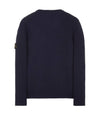 Wappen Patch V Neck Knit Top Navy - STONE ISLAND - BALAAN 3