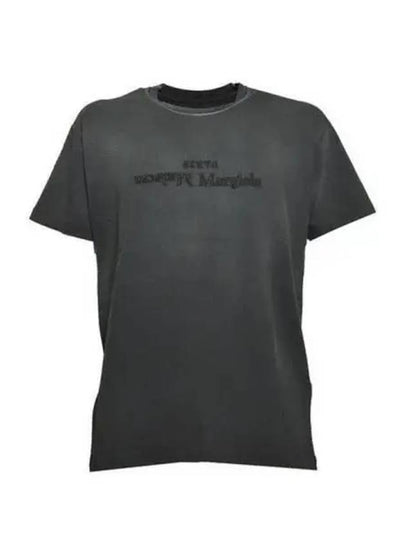 Reverse Logo Short Sleeve T-Shirt Washed Black - MAISON MARGIELA - BALAAN 2